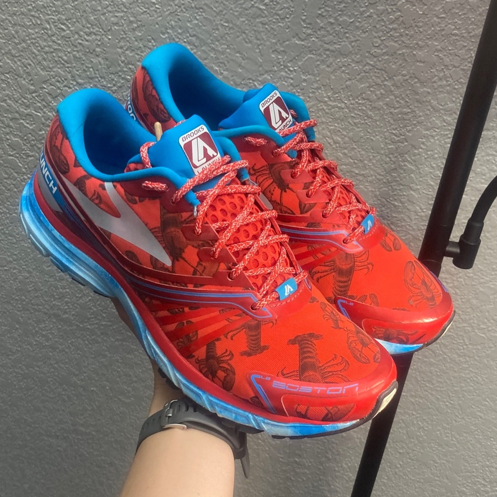 Brooks Launch Boston Special Edition  lobster running Shoes size 10